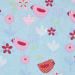 Homescapes tissu oiseaux et fleurs 100% coton Homescapes tissu oiseaux et fleurs 100% coton