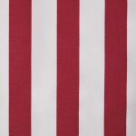 Homescapes tissu � rayures rouge en coton