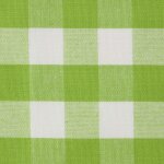 Tissu vichy � grands carreaux en coton, vert - homescapes
