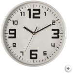Horloge argent elian d30cm atmosphera cr�ateur d'int�rieur
