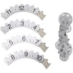 Horloge � engrenages mobiles 3d r�tro, grande horloge � engrenages suspendue, roue m�canique rotative, ...