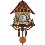 Horloge d'horloge de forêt noire avec quartzwerk et appel au coucou, un Horloge d'horloge de forêt noire avec quartzwerk et appel au coucou, un