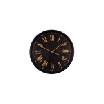 M&s - horloge industrielle ronde 93 cm en mtal noir et dor