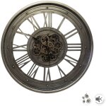 Horloge mcanisme mtal d80cm - atmosphera crateur d'intrieur
