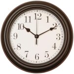 Pendule murale contour moulure d 22 cm - atmosphera