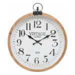 Horloge mural vintage 'yago' 66cm naturel