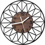 Horloge murale bois acrylique 40cm horloge murale silencieuse sans tic - tac salon chambre cuisine bureau ...