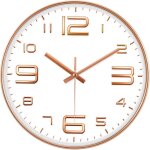 Horloge murale � chiffres, 30cm horloge murale silencieuse, plastique, horloge pendule mural, horloge ...