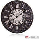 Horloge murale horloge decou horloge station horloge cadre m�tal 60cm noir antique horloge esclave xxl ...