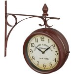 Relaxdays - horloge murale, design vintage, analogique, fonctionne avec 2 piles, décorative, hlp : 34x35x10 ... Relaxdays - horloge murale, design vintage, analogique, fonctionne avec 2 piles, décorative, hlp : 34x35x10 ...