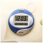 Horloge murale digitale design moderne, pendules murales radio pilotees avec thermom�tre et r�veil, grand ...