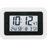 Voelkner selection - horloge murale kw9101 solaire, radiopilot�(e) 280 mm x 190 mm x 23 mm blanc s594912 ...