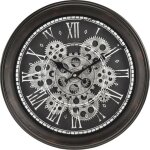 Home styling - horloge murale, loft, avec m�canisme visible
