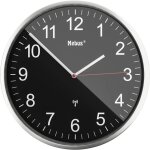 Horloge murale mebus 19578 radiopilot�(e) 30 cm argent