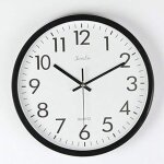 Horloge murale moderne design intemporel avec cadran ultra - transparent circulaire super silencieuse ...