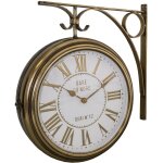 Antic line crations - horloge pivotante  2 faces avec potence 36. 5 cm