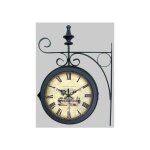 Emde - horloge ronde double face suspendue 27x38cm