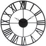 Pendule horloge vintage noir atmosphera