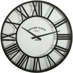 Horloge pendule murale vintage noire de 35, 4 cm de diamtre avec livraison gratuite
