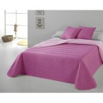 Hosteline vegas couvre - lit fuchsia mauve king size 270x260 cm