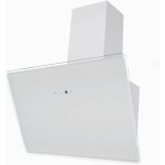 Hotte d'aspiration 60 cm hotte murale sans t�te hotte inclin�e verre blanc led respekta
