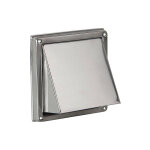 Banyo - hotte d'évacuation d'air inox v2a brossé, raccord diam 125 mm mesure ext 180 x 180 mm Banyo - hotte d'évacuation d'air inox v2a brossé, raccord diam 125 mm mesure ext 180 x 180 mm