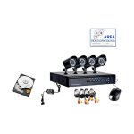 Kit video surveillance 8 camera infrarouge 1080p alimentation cables hd 2tb