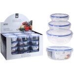 Excellent houseware - pack 3 bo�tes � lunch herm�tiques en plastique 1400ml, 800ml, 400ml, 024000670
