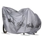 Housse bche tanche couverture de protection scooter vlo bicyclette grise 210x110cm