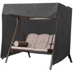 Housse de balancelle de jardin 3 places 220x125x170cm imperm�able oxford b�che de balancelle anti - uv ...