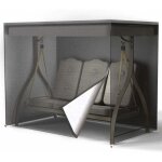 Housse balancelle jardin 3 places impermable, couverture balanoire anti - poussire, bche protection ...