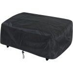 Housse de barbecue 80x60x25cm noir housse de protection pour plancha  gaz 210d anti - uv anti - l'eau ...