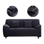 Housse de canapé 2 places Élastique et extensible - ensemble avec 2 housses de coussin - tissu antidérapant ... Housse de canapé 2 places Élastique et extensible - ensemble avec 2 housses de coussin - tissu antidérapant ...