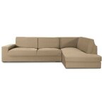 Toscohome - housse de canap d'angle 350 - 500 cm droite couleur beige - jaz