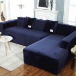 Litzee - housse de canap d'angle avec accoudoirs housse de canap canap de protection extensible en ...