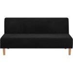 Housses de canap housse de canap convertible sans accoudoirs, en velours extensible, paisse, douce, ...