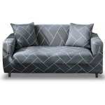 Housse canape extensible, 2 places avec accoudoirs housse de canap�, housse protection pour canap� antid�rapan ...