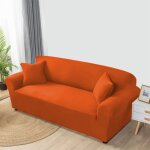Housse de canap� extensible flash orange 2 places de, cm. de 120 � 180