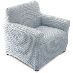 Housse de canap & housse de fauteuil extensible - 1 place - gris