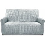 Housse de canap & housse de fauteuil extensible - 2 places - gris