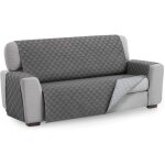 Housse de canap� protecteur malu, taille 3 places. housse matelasse r�versible. couleur grey