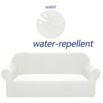 Housse de canap� stretch, imperm�able et r�sistante aux �raflures pour canap� 2 place motif �l�gant avec ...