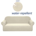 Housse de canap� stretch, imperm�able et r�sistante aux �raflures pour canap� motif �l�gant avec rouleaux ...