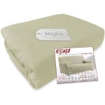 Housse de canap� universelle �lastiqu�e et r�sistante aux taches roma beige 3 si�ges de cm. 160 � 230 ...
