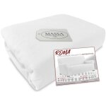 Housse de canap universelle lastique et rsistante aux taches roma blanc 3 places de cm. de 160  ...
