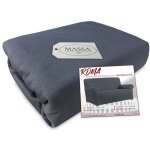 Housse de canap� universelle �lastiqu�e et r�sistante aux taches roma gris fonc� 4 places de cm. 180 ...