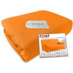 Housse de canap universelle lastique et rsistante aux taches roma orange 2 places de cm. de 110  ...