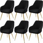 Housse de chaise avc accoudoir de salle � manger, 8 pcs couverture de fauteuil extensible et lavable, ...