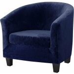 Housses de chaise de baignoire 2 pices, design 2 en 1 amlior pour fauteuil en velours extensible avec ...