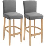 Housses de chaise de bar, housse de chaise lavable extensible et amovible pour chaise de salle � manger ...